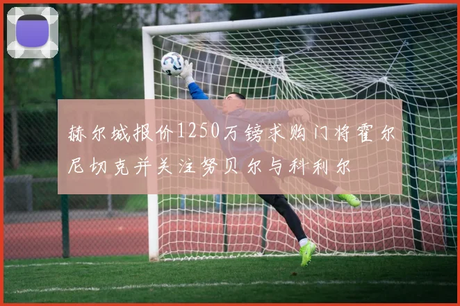 赫尔城报价1250万镑求购门将霍尔尼切克并关注努贝尔与科利尔